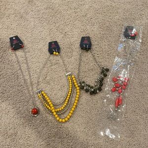 Lot of Paparazzi Necklaces with matching earrings
